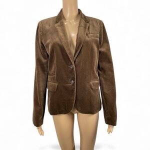 J.Crew Brown Velvet Women's Blazer size 12